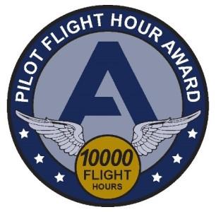 Pilot awards flight hrs patch
