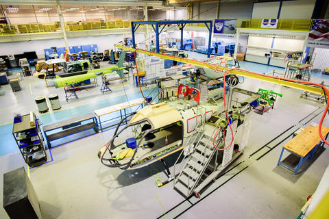 Airbus Helicopters Columbus, MS production line